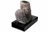 Tall, Amethyst Stalactite Formation With Wood Base - Uruguay #121265-1